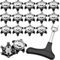 Anti Deslizamiento Clavo para Zapato de Golf Bootoow Fácil Recambio Tacos para Zapatos de Golf 16pcs Pinchos para Zapatos de Golf 1pcs Llave de Tacos de Zapato de Golf (Negro)
