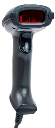 HDWR HD-SL62 USB Barcode Scanner für 1D-Codes, Laser Handscanner mit Kabel, Robustes ABS+PC Gehäuse, ergonomisches Design in Schwarz