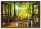 ARTland Wanddeko Wandbild Alu Verbundplatte für Innen & Outdoor Bild 70x50 cm Landschaften Fensterblick T6AJ