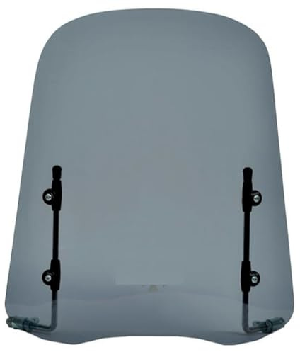 UZMAN -Universal Windschild Getönt Windschutz Windabweiser Windschutzscheibe Windschutzglas Moped/Mofa/Scooter/Quad/Roller Anbauteile Zubehör (Mittel)