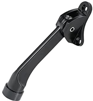 Kick Down Door Stop Black Door Stopper with Soft Rubber Bumper,Keep The Door Stay Open for Garage Gate Office Home
