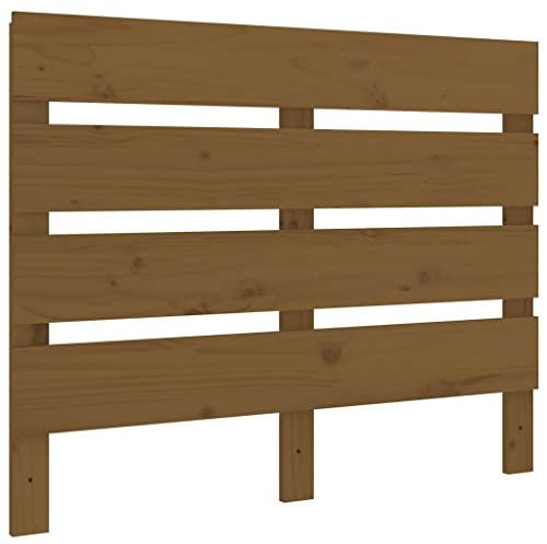vidaXL Kopfteil Betthaupt Bettkopfteil für Einzelbett Bett Holzbett Massivholzbett Schlafzimmerbett Lattendesign Honigbraun 75x3x80cm Massivholz Kiefer