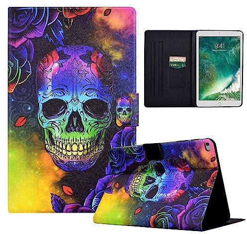 LSPCASA Cover Ipad Air Per Ipad Air/Ipad Air 2 Con Slot Per Schede Funzione Stand Cover Ipad Air 5 Generazione Supporto Auto Wake/Sonno Cover Ipad 6 Generazione Osso