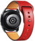 SOLOLUP Correa de Cuero para Samsung Galaxy Watch 6/5/4 40mm 44mm/Watch 6 classic/Watch 5pro 45mm/Watch 4 Classic 42mm 46mm,20mm Correa Deportiva Cuero Genuino de Repuesto para Mujer Hombre，Rojo