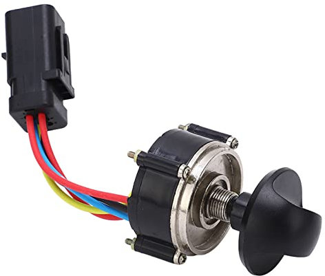 Fyearfly Perilla del Motor del Acelerador Interruptor Selector De Combustible con Enchufe Estándar De Acero De Aleación ABS, para Caterpillar Cat E312D2 E320D2 E330D2