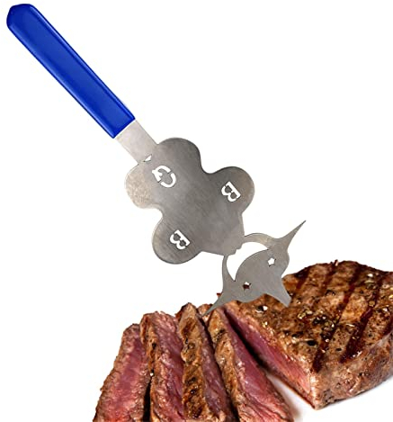 Ghirting Grillgabel - 6-in-1-Grillutensilien,Einzigartige Kiemengabel, Grillgabeln für den Außengrill, Grillutensilien aus Edelstahl, Geschenke für Männer, Papa zum Grillen von Hotdogs