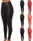 DGZTWLL Kunstleder-Leggings für Damen, sexy Reißverschluss im Schritt, hohe Taille, schmale schmale Yogahose, Übergröße, Bauchkontrolle, BK1, M