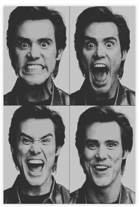 yiili Jim Carrey Schauspieler-Poster, Leinwand-Poster, Schlafzimmer-Dekor, Sportlandschaft, Büro, Raumdekoration, Geschenk, ungerahmt, 40 x 60 cm