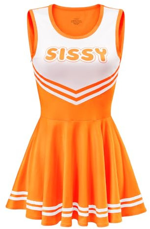 LittleForBig Combinaison sans manches pour femme - Douce et soyeuse - Mini robe moulante, Orange, M
