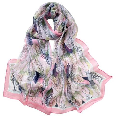 FAIRYGATE Damenschal Schal Pink Schal Damen Schals & Tücher Halstuch für Sommer Frühling Ganzjährig XXL Tuch Damenschal Multifunktionstuch Stola B7019