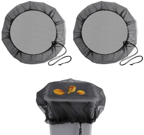 2 Stück Regentonnen Netz, Deckel Regentonne Mit Gummizug, Wasserfass Durchmesser Schutznetz Für Protect Garden, Verstellbares Regentonne Schutzabdeckung Schutz