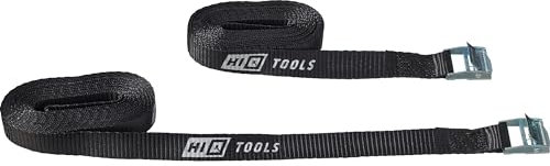 Hi-Q Tools 2X Klemmschlossgurt - Schwarz - 5m - Spanngurt LC250daN