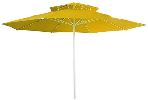 QUSYZD Ampelschirm zum Aufhängen, Sonnenschirm, Sonnenschutz für den Außenbereich/Gärten/Balkon/rechteckiger Gartenschirm, Gelb-A,Yellow-A