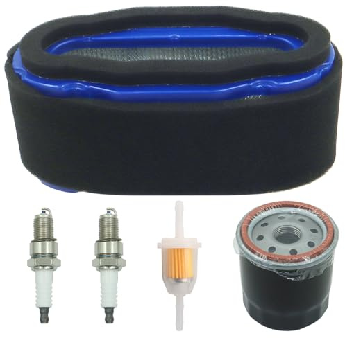 Kurihina Compatible avec l'élément de filtre à air 11029-7012 avec filtre à huile 49065-7010 adapté au moteur 4 temps Kawasaki FH601V FH661V FH680V