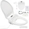 Elektronisches Bidet, Intelligenter Smart Toilettensitz WC Bidet mit Fernbedienung und Düse, Mehrere Reinigungsmodi, Einstellbare Wasser und Sitztemperatur, Warme Lufttrocknung, IPX4
