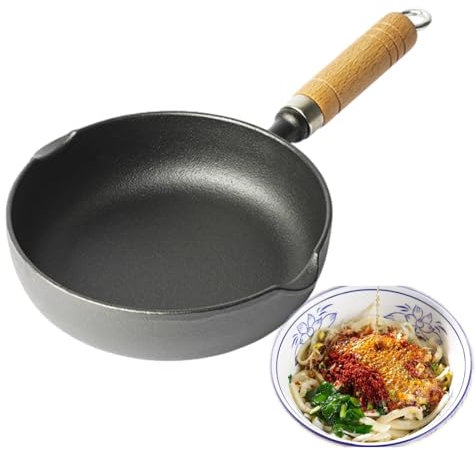 Cookie Skillet Cast Iron - Heavy-Duty Pre-Seasoned Cast Iron Baking Pan | Cast Iron Skillet for Cookies and Desserts, Non-Stick Cookie Pan, Ideal for Rustic Baking and Tabletop Serving