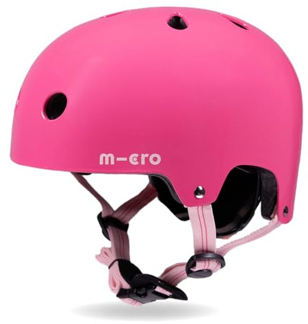 Micro Scooter | Bike/Scooter Deluxe Kids Helmet | Kids Bike Accessories | LED Rear Light | Protective Chin Strap | Inner Padding | Adjustable Strap & Sizing Wheel
