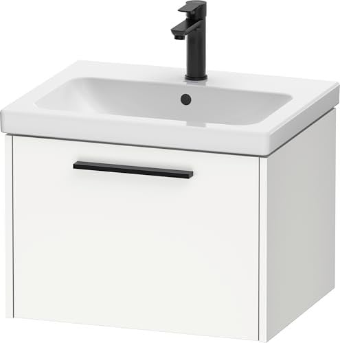 Duravit D-Code Waschtischunterbau, 1 Auszug, 584x460mm, mit Griff, DC46650BD180000, Farbe: weiß matt