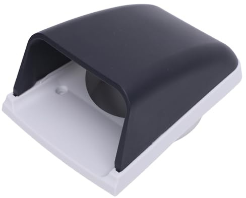 Haofy Marine Intake Cowl Ventilator,3in Air Vent Cover Stylish Look Enhanced Airflow,High Strength ABS Material for RV Yacht,Easy to Install, 8.6cm Hole Size, Suitable for RV, Boat,
