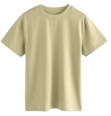 NEXT Jungen Reguläre Passform Regular Fit Kurzarm-T-Shirt Khaki Grün 122
