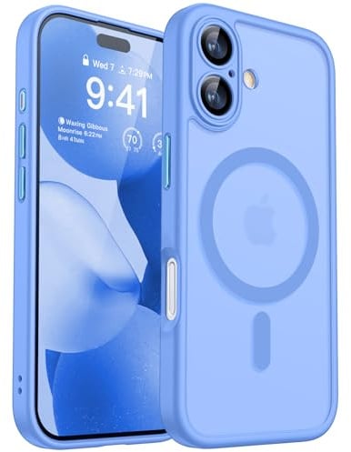 CANSHN für iPhone 17 Hülle mit Kameraschutz, Himmelblau