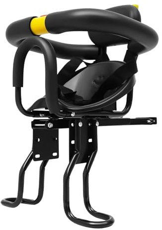 Rogowsen Kinderfahrradsitz, Vorne Montierter Mountainbike-Sitz, Höhenverstellbar, Kindersicherheitssitz, Geeignet Mountainbikes, Pendlerfahrräder, Damen-Cruiser und Klappräder