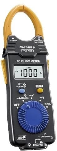 Pinza amperometrica digitale – Multimetro elettrico True RMS, sicurezza CAT IV 300V / CAT III 600V, misurazione di tensione e corrente AC/DC | Modello: CM3289.