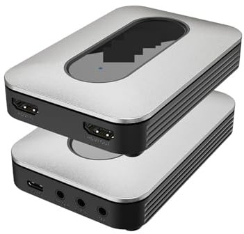 Videoschalter, 4K HMI-Kompatibel Video Capture Card Loop Out for Gamer Live-Streaming Extreme @ 60Hz Grabber & spielen für Heimbüros, Rechenzentren