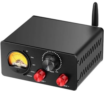 D175 TPA3251 Bluetooth 5.1 Stereo-Verstärker mit optischem/koaxialem Eingang und VU-Meter-Anzeige