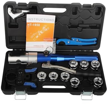 Hydraulisches Werkzeug, Hydraulic Pex Pipe Crimping Tool Press Plumbing, Suitable For Stainless Steel And Copper Pipes, Tight Spaces,Schneidleistung