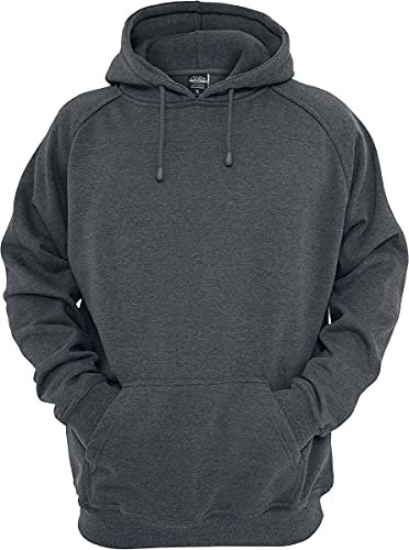 Urban Classics TB014-Blank Hoody 2-Pack, Felpa con Cappuccio Uomo, Charcoal, 5XL