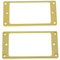 kaish 2 Creme Humbucker Pickup Ring gebogener Boden Fame für Epiphone Les Paul