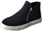 Stivali Boots Stivaletti Scarpe Donna Moda Casual Retro Colori Solidi Stivaletti Corti Cerniera Piatta (37,Nero)