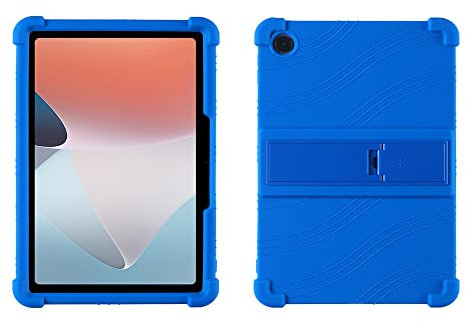 YHFZR Funda para OPPO Pad Air, Silicón Ligera Carcasa Antideslizante con Soporte para los niños para OPPO Pad Air 10,4 Pulgada, Azul