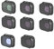 Palumma Mini 3 Pro Kit di filtri per obiettivi, CPL ND8 ND16 ND32 ND64 ND256 ND1000 Anti-luce danno fotocamera kit filtro obiettivo per DJI Mini 3 Pro Drone accessori (8 pezzi)
