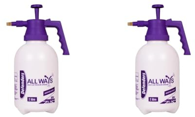 Defenders STV091 Mehrzweck-Pumpdrucksprühgerät für alle Richtungen, 2 Liter, für Hauspflanzen, zur Reinigung, im Freien, für Gartendünger, Pestizide und Unkrautvertilger (Packung mit 2)