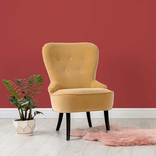 K&L Wall Art Seidenmatt Wandfarbe Rote Innenwandfarbe modern Wandschutz Anstrich 2,5Liter Farbe
