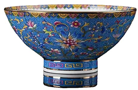 Bols à dessert en porcelaine, bol à fruits et cornflakes, bol en céramique * Bol à riz en porcelaine de style palais ancien chinois, bol à porridge, bol à soupe13 cm 5,1 pouces Palais ancien en cérami