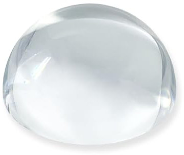 LWAY Kristall Kuppel Glas Briefbeschwerer 80mm (TRANSPARENT)