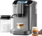VEVOR Machine à Expresso Automatique, Cafetière Expresso avec Mousseur à Lait Automatique, Machine à Cappuccino Latte 20 Bars, avec Écran Tactile TFT, Broyeur, 15 Niveaux de Mouture, Bureau Domicile