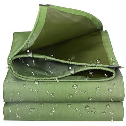 JMDNTQ Lona Impermeable Resistente 3x3, Lonas para Piscinas con Ojales, Lona de protección Resistente a los desgarros, para Toldo Lluvia Muebles de Jardín, Granja, Pergolas, Terraza