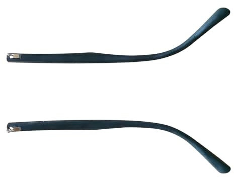 ZEALMAX 1-Paar Gläser Ersatz Arme Beine, Plastiktempel Arme für Brillen Sonnenbrillen, schwarz, 1mm Zahnstärke