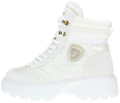 Blauer. U.S.A. Sneakers Damenstiefel Weiß F4BLANCA03/NYP Idro F.Gummi Futter Wolle, Weiß, 37W