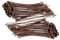 TERF® 100 Pcs Brown Cable Ties 100mm (4'') X 2.5mm Premium Nylon Zip Ties Wraps Secure Self Locking Mechanism Small Plastic Tie for Home Office Garden Garage Workshop and DIY