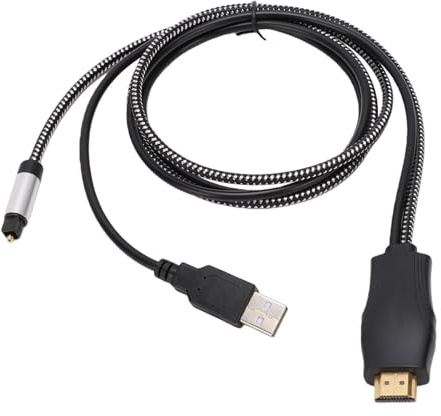 YUEHISY EARC ARC zu Optischem Konverter, USB-betriebenes Plug-and-Play, 192 KHz 24 Bit, PCM DTS, Sound Extractor-Adapter, kein Treiber Erforderlich, für TV-Heimkino