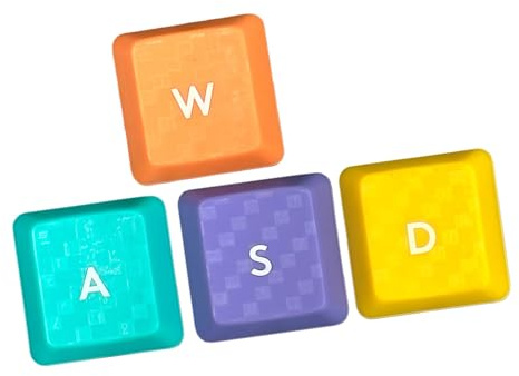 Fentency Customs Keyboard WASD-Pfeile mit Hintergrundbeleuchtung, Tastenkappen mit Textur, rutschfeste Abdeckung für G813, G913, G913TKL, WASD-Pfeiltastenkappen, 4 Stück