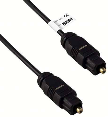 mumbi 08428 Câble audio optique (fiche Toslink à fiche Toslink), diamètre de câble 2,2 mm 5m