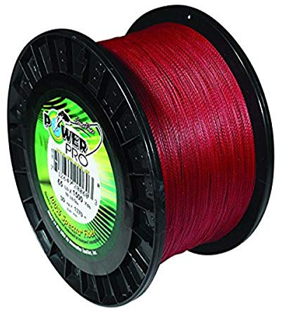 Power Pro 21102003000 V Geflochtene Spectra Faser Angelschnur, 200 Lb/3000 yd, Zinnoberrot rot