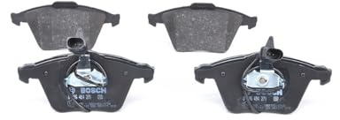 Bosch BP1182 - Brake Pads Car Front Axle - Bosch Quality - Reduced Noise and Dust - ECE-R90 Certified - Copper-Free - 1 Set of 4 Pads