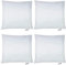 Merino-BETTEN 4er Set Kissen 50x50 | Dekokissen | Couchkissen | Kissen mit Reißverschluss